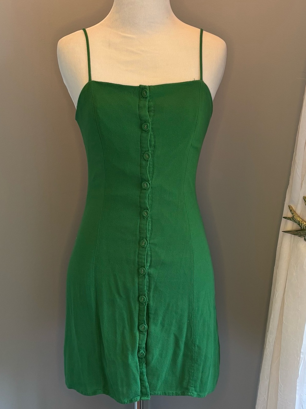 Forever 21 Emerald Green Slip Dress
